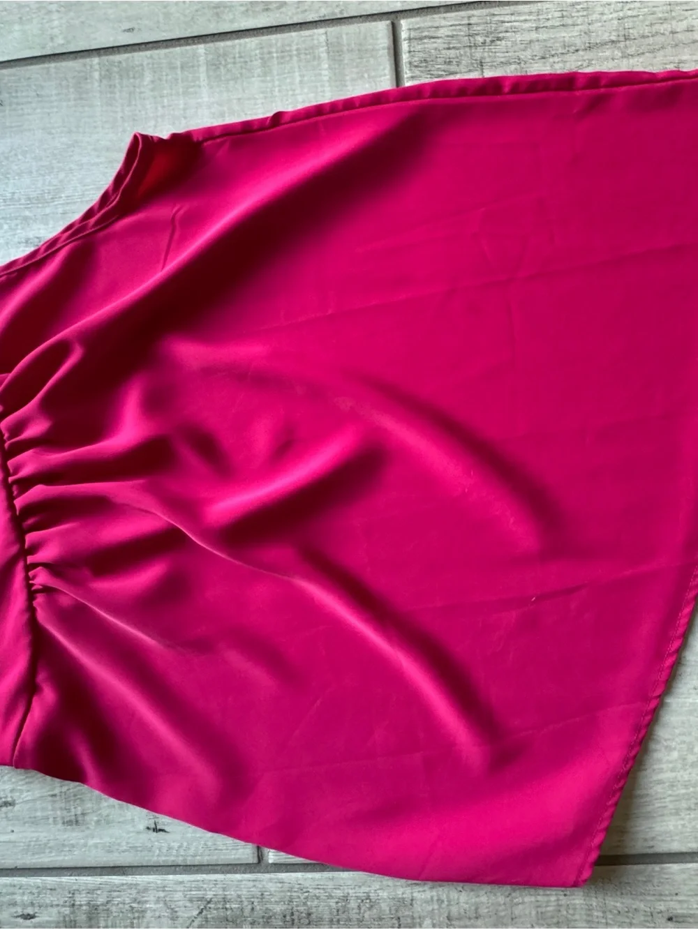 Bright Fuchsia Tie Shoulder Top
